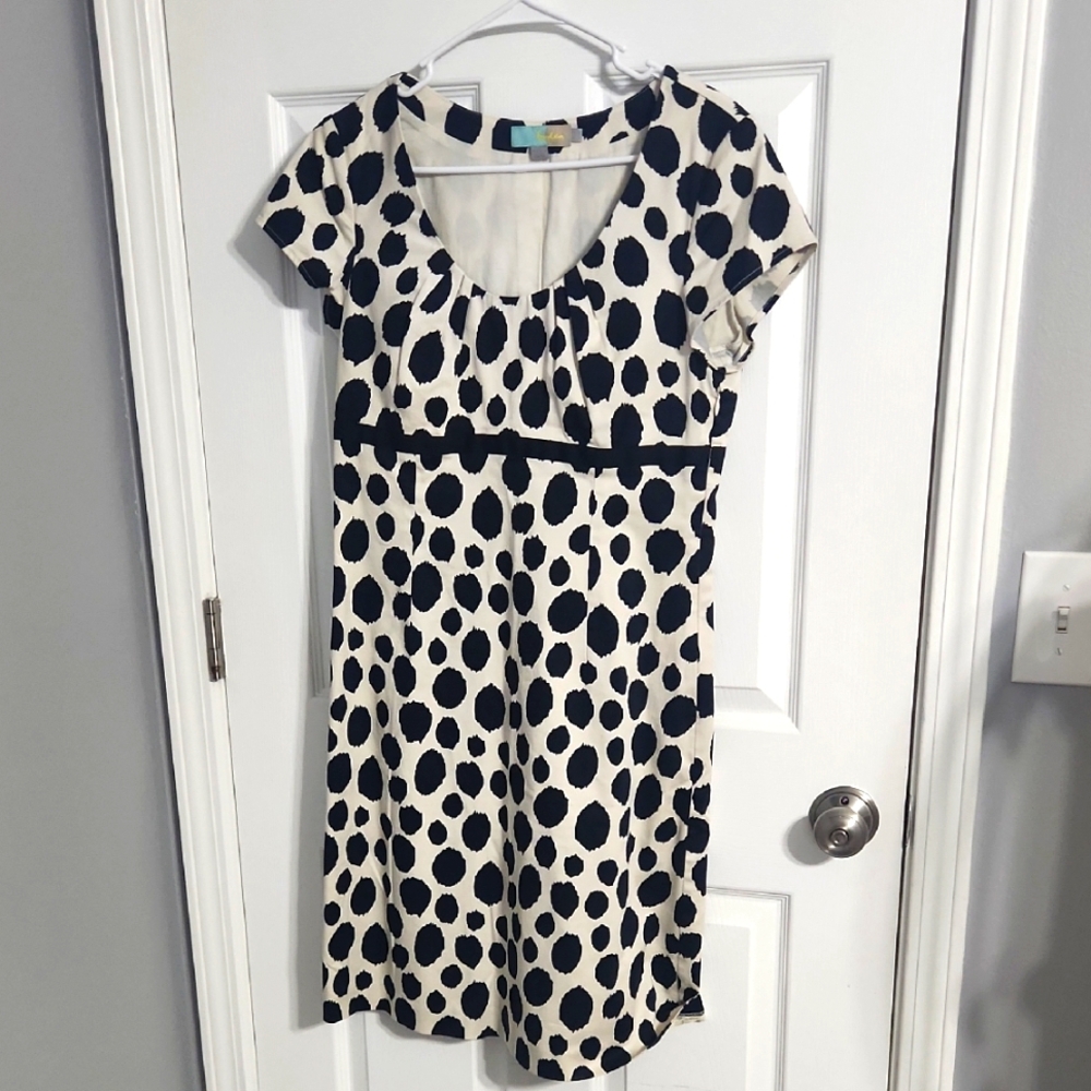 Boden Polka Dot Emoire Waist Dress Sz. 8 Regular